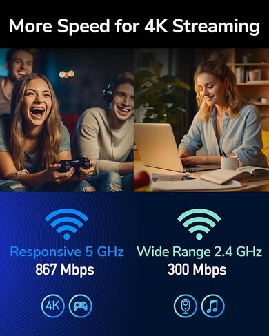 Cudy AC1200 Gigabit Wi-Fi Router، 4 Gigabit RJ45، 4 هوائيات 5dBI، MU-MIMO، Beamforming، نقطة الوصول، موسع WiFi، WISP، DDNS، IPv6، WR1300E in Kuwait
