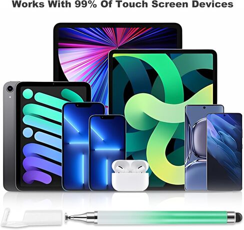 Dual-end Stylus Pens for Touch Screens, High Sensitivity Silicone Gel Stylus Pen 2-in-1 Stylus Pen Compatible for Smartphone and Tablets All Universal Touchscreen Devices(Blue+Pink+Purple) in Saudi Arabia