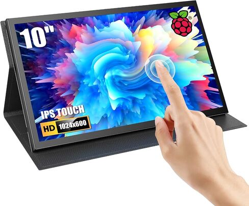 APROTII RasPi Screen, 7 inch 1024x600 IPS Portable Monitor, 5-Points Capacitive Touchscreen Display Mini HDMI Monitor for Laptop RasPi 4B 3B+3A+ & Banana Pi win7/8/10/11 & Game Consoles in Saudi Arabia