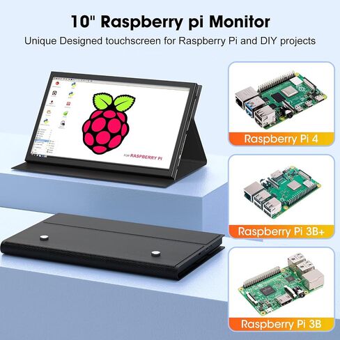 APROTII RasPi Screen, 7 inch 1024x600 IPS Portable Monitor, 5-Points Capacitive Touchscreen Display Mini HDMI Monitor for Laptop RasPi 4B 3B+3A+ & Banana Pi win7/8/10/11 & Game Consoles in Saudi Arabia