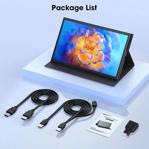 APROTII RasPi Screen, 7 inch 1024x600 IPS Portable Monitor, 5-Points Capacitive Touchscreen Display Mini HDMI Monitor for Laptop RasPi 4B 3B+3A+ & Banana Pi win7/8/10/11 & Game Consoles in Saudi Arabia