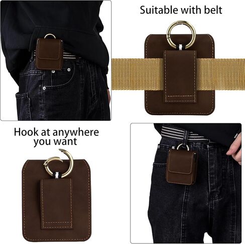 for Samsung Galaxy Z Flip 5/4/3 Phone Pouch Holster Belt Case, Leather Pouch with Belt Slot for Phone Holster Case for Motorola Razr Plus, for Moto Razr+ 2023, for Galaxy Z Flip 5/4/3/2 in Kuwait