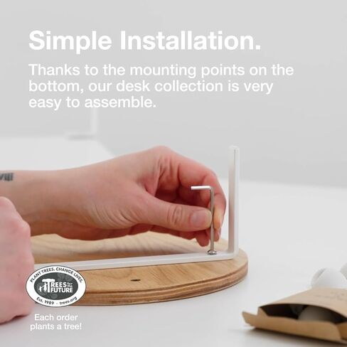 WOODCESSORIES - Phone Mount Monitor Stand Wood, iPhone Elevation Desk (White) in Saudi Arabia