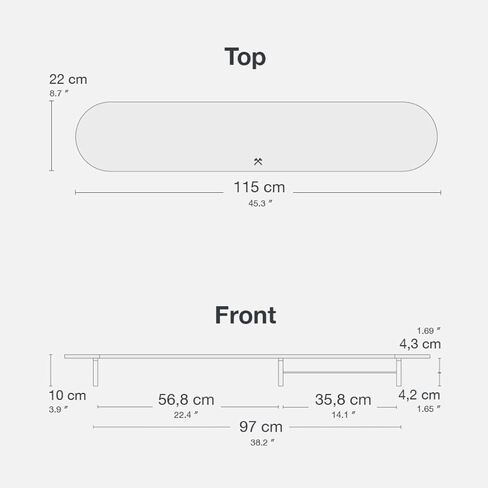 WOODCESSORIES - Phone Mount Monitor Stand Wood, iPhone Elevation Desk (White) in Saudi Arabia
