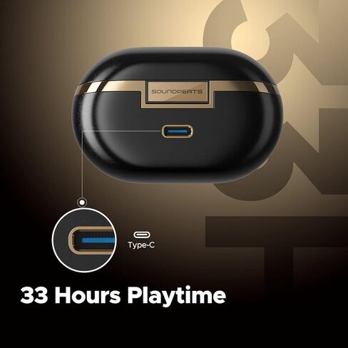 سماعات أذن SoundPEATS Opera05 True اللاسلكية، سماعات بلوتوث 5.3 بخاصية إلغاء الضوضاء مع صوت عالي الدقة وترميز LDAC، سماعات داخل الأذن، ميكروفون مدمج للمكالمات الواضحة، وقت تشغيل 33 ساعة، شحن سريع من النوع C in Kuwait