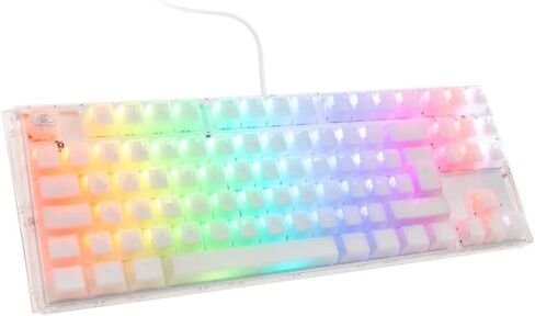 Ducky One 3 Aura Clear Black Hotswap RGB Double Shot PBT Mechanical Keyboard Cherry MX Brown in Kuwait