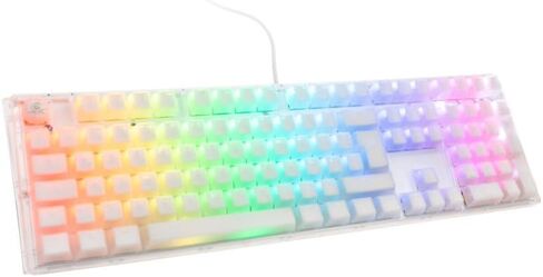 Ducky One 3 Aura Clear Black Hotswap RGB Double Shot PBT Mechanical Keyboard Cherry MX Brown in Kuwait