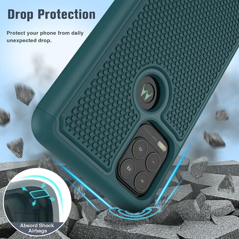 JXVM for Motorola Moto G Stylus 5G Case: Dual Layer Protective Heavy Duty Cell Phone Cover Shockproof Rugged with Non Slip Textured Back - Military Protection Bumper Tough - 6.8inch (Matte Black) in Saudi Arabia
