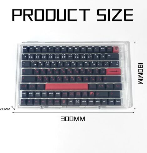 صندوق تخزين أغطية المفاتيح 104 مفاتيح ABS حافظة عرض مقاومة للغبار مجموعة مغناطيسية شفافة لـ XDA Cherry DSA OEM MSA SA غطاء لوحة المفاتيح الميكانيكية (شفاف) in Kuwait