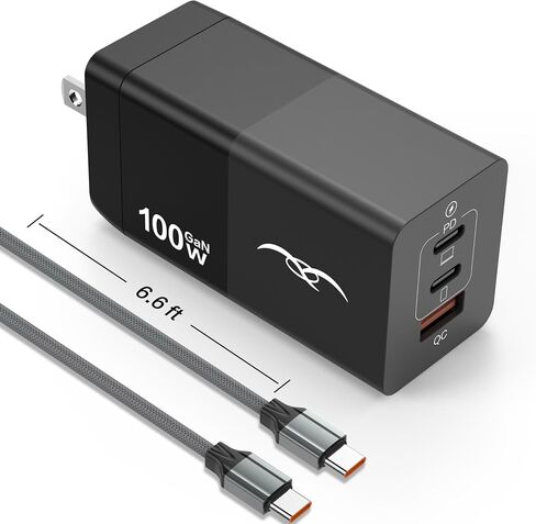 شاحن حائط USB C بقدرة 65 وات: محطة شحن سريعة بـ 3 منافذ GaN III، محول شاحن حائط مدمج قابل للطي لأجهزة MacBook Pro/Air، HP، Dell XPS، iPhone 15/14/Pro، iPad Pro/Air، Galaxy S23، Steam Deck، إلخ in Saudi Arabia
