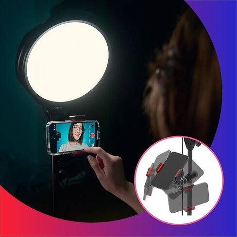 خلفية استوديو جوبي بيمو، ضوء استوديو للفيديو، مجموعة أدوات إنشاء المحتوى، إضاءة خلفية مع 12 لونًا، إمالة 360 درجة، متوافقة مع GorillaPod، ضوء استوديو USB in Saudi Arabia