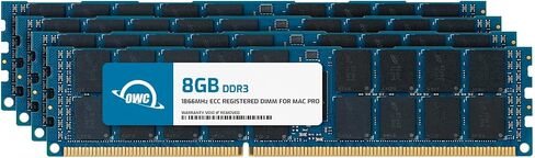 وحدة ترقية ذاكرة الوصول العشوائي OWC 64 جيجابايت (4 × 16 جيجابايت) DDR3 ECC مسجلة CL13 PC3-14900 1866 ميجاهرتز SDRAM متوافقة مع موديلات Mac Pro 2013 (OWC1866D3R9M64) in Saudi Arabia