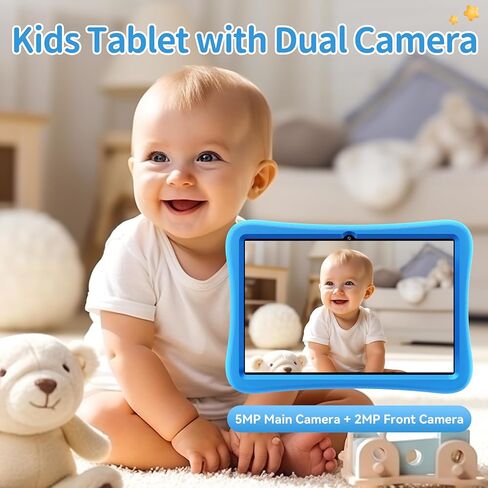 تابلت OUKITEL OT6 للأطفال - تابلت Android 13 مقاس 10 بوصة للأطفال مع حافظة EVA مقاومة للصدمات، 16 جيجابايت + 64 جيجابايت 8000 مللي أمبير في الساعة للأطفال الصغار مع قلم، WiFi6، Google Kids Space، Widevine L1، التحكم الأبوي، BT5.0، معرف الوجه in Kuwait