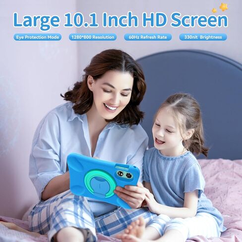 OUKITEL OT6 Kids Tablet - 10 Inch Android 13 Tablet for Kids with Case EVA Shockproof, 16GB+64GB 8000mAh Toddler Tablet with Stylus,WiFi6,Google Kids Space,Widevine L1,Parental Control,BT5.0,Face ID in Saudi Arabia