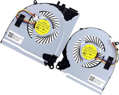 Deal4GO GPU مروحة تبريد RJX6N 0RJX6N DFS201105000T FGLQ استبدال الجانب الأيسر لديل انسبايرون 15 7559 7557 5577 5576 P57F in Saudi Arabia