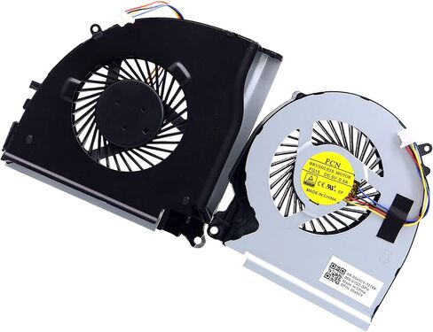 Deal4GO GPU مروحة تبريد RJX6N 0RJX6N DFS201105000T FGLQ استبدال الجانب الأيسر لديل انسبايرون 15 7559 7557 5577 5576 P57F in Saudi Arabia