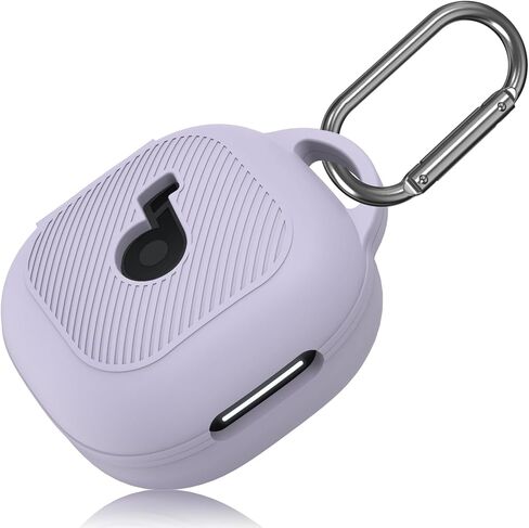 for Anker Soundcore P40i Case Cover, Soft Silicone Case for Soundcore P40i, Shockproof Protective Skin Cover for Anker P40i with Carabiner, Front LED&Logo Visible (Purple) in Kuwait