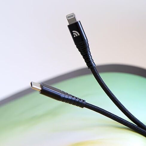 Standard USB C to Lightning Cable, 1M (3.3 FT) USB iPhone Charger Cable for Data Transfer, Compatible with The Latest Models of iPhone and iPad, Durable PVC USB C Cable in Saudi Arabia