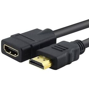 AYA 25Ft (25 Feet) 24AWG High Speed HDMI Male to Female Extension Cable Ethernet, CL2, Audio Return, 4K 3D and in Wall Ready
