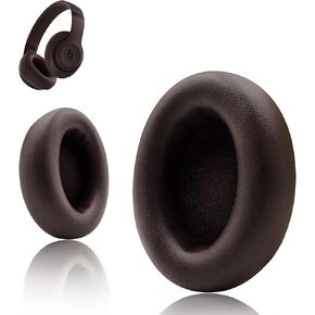 Replacement Ear Pads for Beats Studio Pro, Ear Cushions Compatible with Beats Studio Pro 2023 Noise Cancelling Headphone, Protein Leather & Memory Foam (Sandstone)
