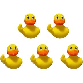 Rubber Ducks Decor, 2.28" Finger Rubber Duck, Cute Small Rubber Ducks Funny Rubber Duck Toys Car Accessories for Bathroom Car Dashboard Decorations (2PC)