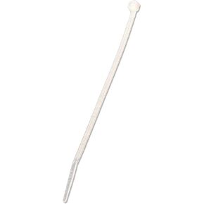 NavePoint 6 Inch Nylon Cable Wire Zip Tie 40 lbs - Natural White 500 Pack Lot Pcs Qty