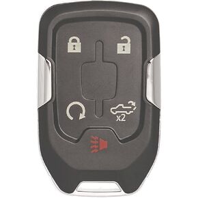 Smart Car Key Fob Replacement Fits for Chevy Silverado GMC Sierra 1500 2500 3500 HD 2019 2020 Push Start 5 Buttons Keyless Entry Remote Start Control W/ Power Tailgate 13508398 13529632 HYQ1EA