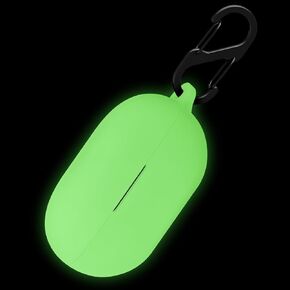 Geiomoo Silicone Case for Beats Solo Buds, Protective Cover with Carabiner (Black)
