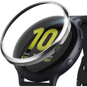 Ringke Bezel Styling Cover for Galaxy Watch Active 2 (40mm Only) Case Bezel Ring Adhesive Accessory - Glossy Black (GW-A2-40-03)