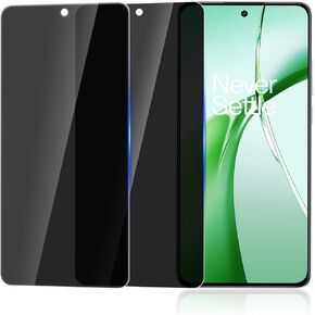 (2 PACK Privacy Screen Protector for OnePlus Nord CE4, [Anti-Spy] [9H Hardness] [Anti-Scratch] [Bubble Free] Tempered Glass Screen Protector for OnePlus Nord CE4