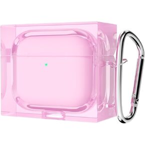 for Airpods Pro 3rd Generation Case Clear (2021), Transparent Cute Airpods 3 Case Silicone Cover Accessories, Soft TPU Rubber Airpods Case for Women Girl, Clear