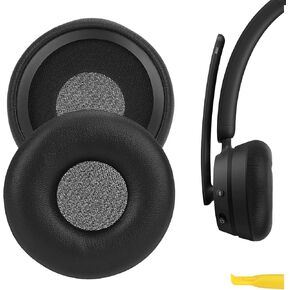 Geekria QuickFit Replacement Ear Pads for Microsoft Modern Wireless, Modern Wired Headphones Ear Cushions, Headset Earpads, Ear Cups Cover Repair Parts (Black)