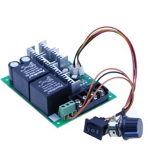 High-Power 40A Reversing DC 12V 24V 36V 48V Motor Governor Speed Controller Reversing Switch
