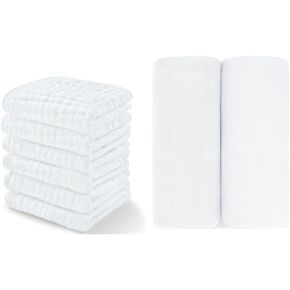 مجموعة مناشف الأطفال كومفي كابز و2 من بطانيات قماط الموسلين in Kuwait