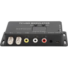 TV Link Modulator UHF Modulator AV to RF Converter, AV to RF Converter Modulator RF Modulators RF Modulator RCA Coaxial Adapter UHF Demodulator Converter Switch
