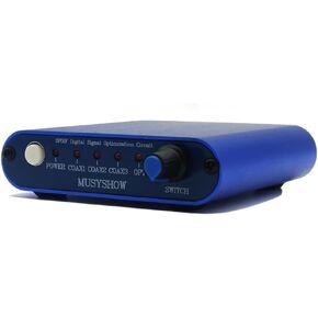 MUSYSHOW Audio Switch SPDIF Coaxial Optical Digital Signal Optimization Corrector Support 4 Input 1 Output multiplexer Splitter Digital Switch Selector Box