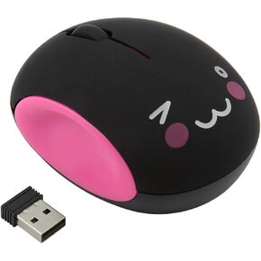 2.4G Wireless Vertical Mouse,Ergonomic Vertical Optical Mouse Cute Mini Mice with Adjustable Sensitivity (800/1200/1600 DPI), 6 Buttons for PC, Desktop, Laptop, Notebook Vertical White