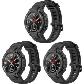 3Pack T-Rex Pro Bands for Men Smartwatch Accessory for Amazfit T-Rex (A1918) Watch Bands Strap Compatible with Amazfit T-Rex Pro Bands