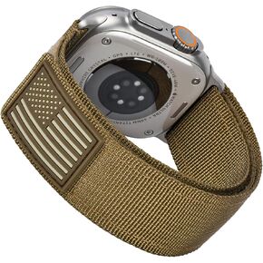 سلسلة Tefeca Fortitude ذات نطاق عريض قياسي متوافق مع Apple Watch Ultra/Ultra2 Series 9/8/SE2/7/6/SE/5/4/3/2/1