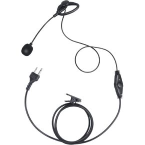 2-Way Radio Ptt Earpiece with Boom Mic Two Way Radio Ear Clip Headset for Midland AVPH1 GXT,LXT, X-TRA Talker G-Series Walkie Talkies