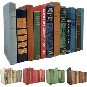 Antique Black Books by Color | Alston & Oak Real Hardback Books Home Decor | Bulk Bundle of Decorative Hardcovers for Bookshelf Interior Design of Homes, Offices, Weddings, or Set Props