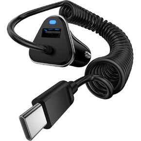 شاحن سيارة سريع USB C 3.4A لهاتف iPhone 15/15 Pro/15 Pro Max/15 Plus 14 13 12 11، محول شحن سريع للسيارة من النوع C لهاتف Samsung Galaxy A15 5G A54 A55 A14 S24 Ultra S23 S22 S21، Google Pixel 8a 8 Pro 8 7 6