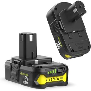 2Packs P103 18V Lithium Battery Replacement for Ryobi Battery 18V ONE+ Battery 4.0Ah P102 P108 P105 P107 P109 P104 Compatible with Ryobi 18V Battery