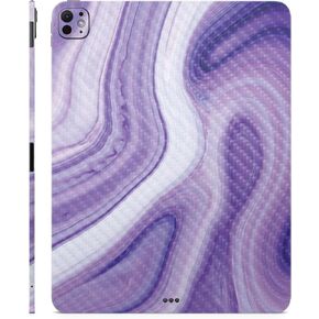 Carbon Fiber Skin Compatible with Apple iPad Pro 13 (M4) 2024 - Lavendar Acrylic - Premium 3M Vinyl Protective Decal Cover - Easy to Apply | Crafted in The USA by MightySkins