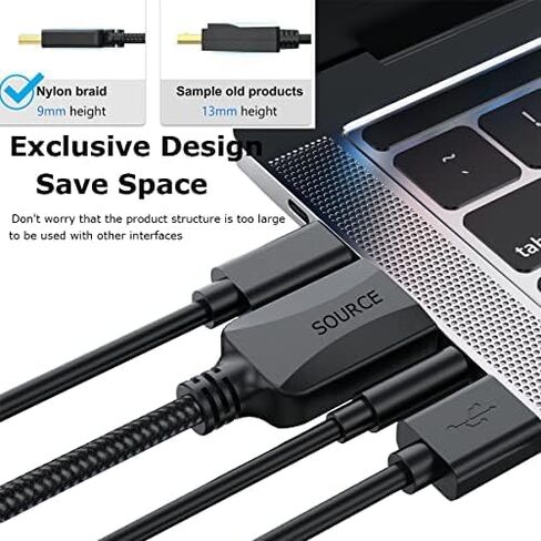 كابل HDMI 6.6 قدم، كابل HDMI رفيع 4K مضفر 6.6FT - كابل HDMI 2.0 عالي السرعة ذكر إلى ذكر مرن 4K @ 60 هرتز HDR 3D HDCP 2.2 | للسينما والتلفزيون والكمبيوتر المحمول والشاشة وPS5 وPS4 وXbox والمزيد in Kuwait