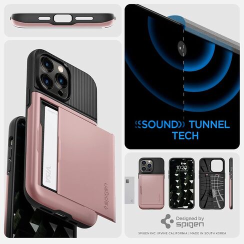 Spigen Slim Armor CS Designed for iPhone 14 Pro Max Case (2022) [Military-Grade Protection] - Black in Saudi Arabia