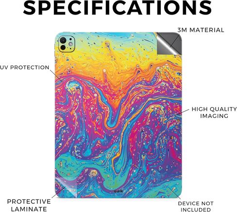 Carbon Fiber Skin Compatible with Apple iPad Pro 11 (M4) 2024 - Bullet Holes - Premium 3M Vinyl Protective Wrap Decal Cover - Easy to Apply | Crafted in The USA by MightySkins in Kuwait