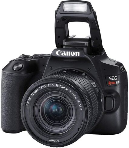 كاميرا Canon EOS Rebel SL3 DSLR مع عدسة EF-S مقاس 18-55 مم f/4-5.6 هي عدسة STM مع حزمة ملحقات فاخرة in Saudi Arabia