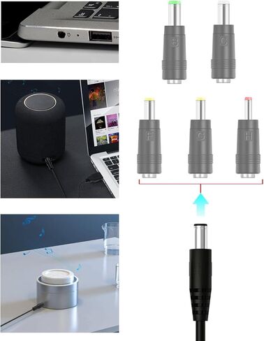 34 قطعة كمبيوتر محمول عالمي دفتر تيار مستمر مجموعة التوصيل جاك نصائح ل 5.5 مللي متر x 2.1 مللي متر التيار المتناوب محول الطاقة موصل أطقم in Kuwait