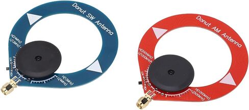 2Pcs Donut MW SW Antenna Improve Reception Effect with Portable Mini Antenna for Shortwave Radio in Saudi Arabia